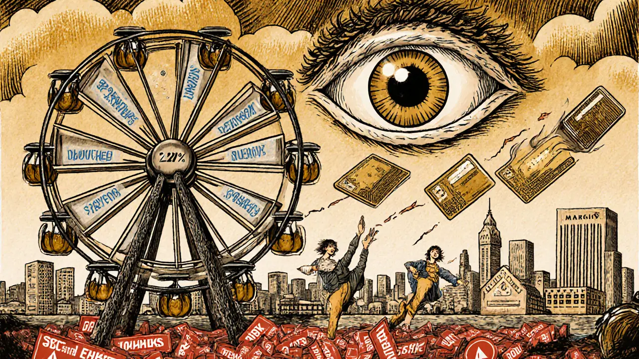 Карусель из кредитных карт: одни клиенты поднимаются вверх, другие — падают вниз под надзором ЦБ.