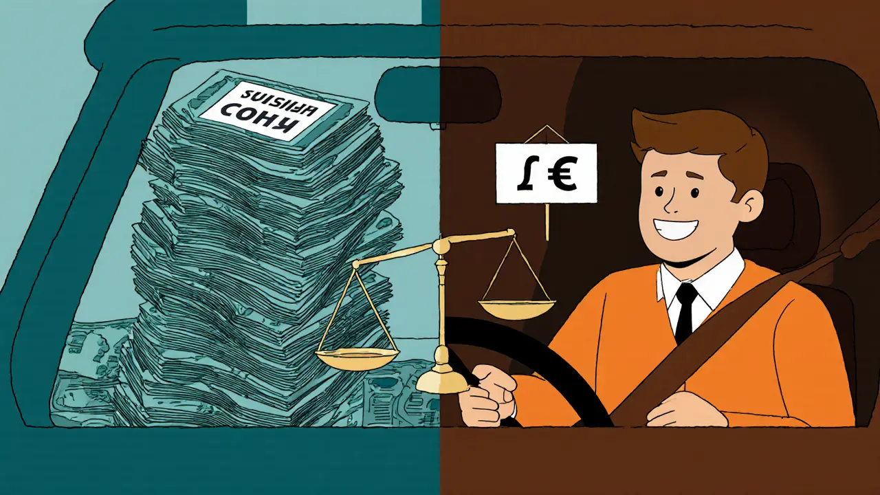 Два сценария: платишь страховку или платишь больше по кредиту — визуальное сравнение расходов.