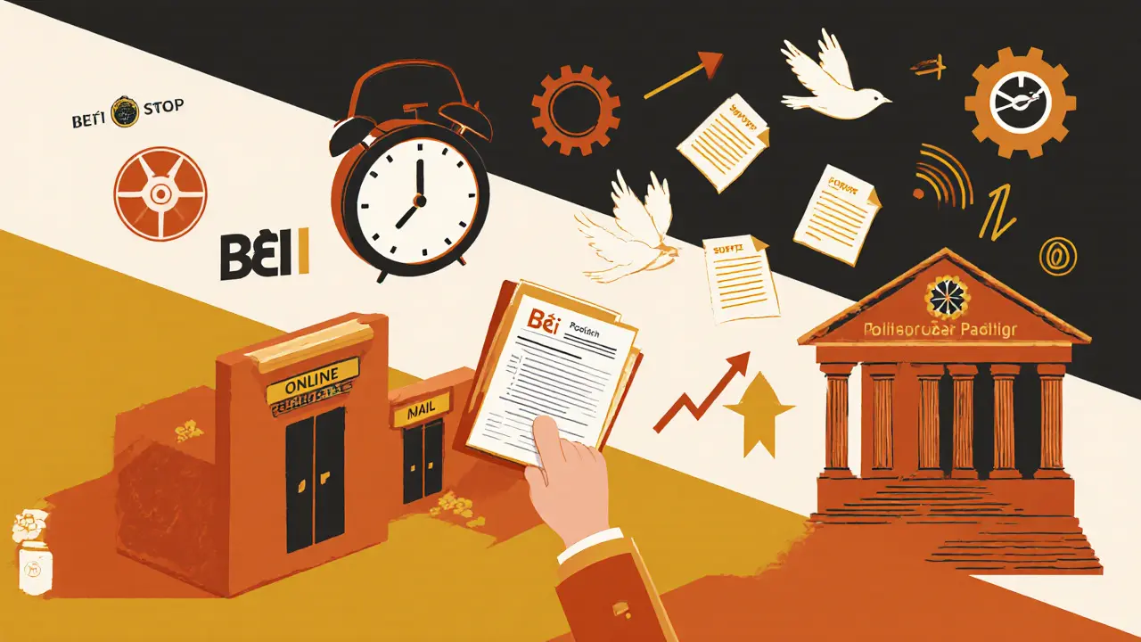 Пошаговый процесс исправления ошибок в БКИ: подача заявления через онлайн, почту и офис, с символами банков и часов.