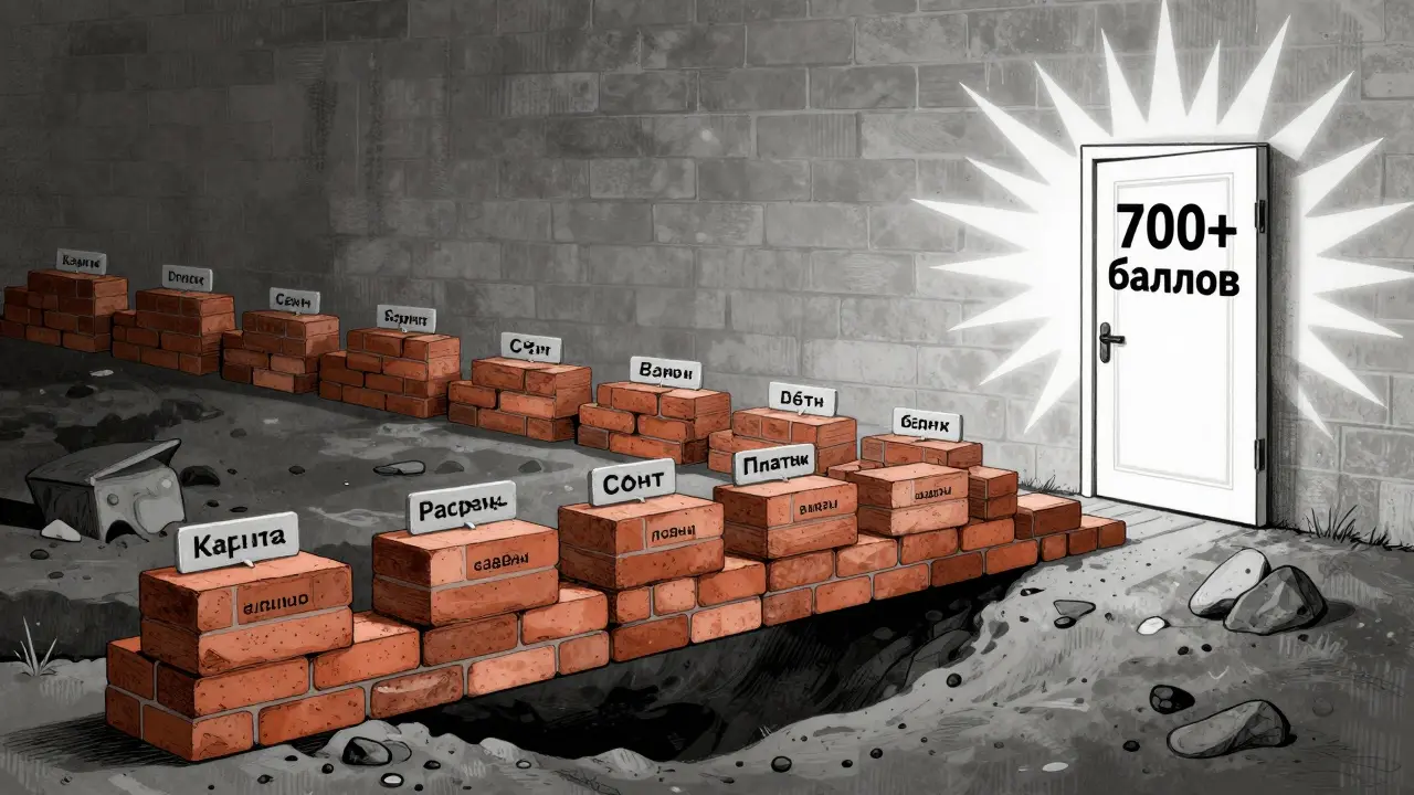 18-месячный путь к хорошей кредитной истории, построенный из правильных платежей.