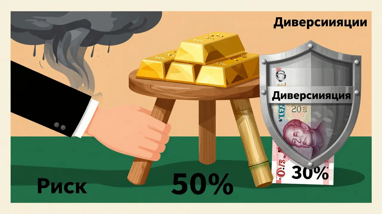 Трехногий табурет сбережений: рубли, золото и юани — только диверсификация спасает от кризиса.