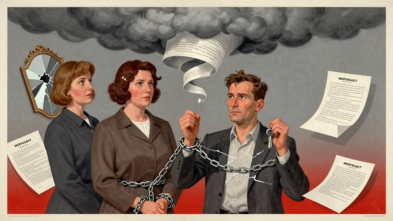 Разведённая пара связана общим ипотечным договором, который превращается в угрозу.