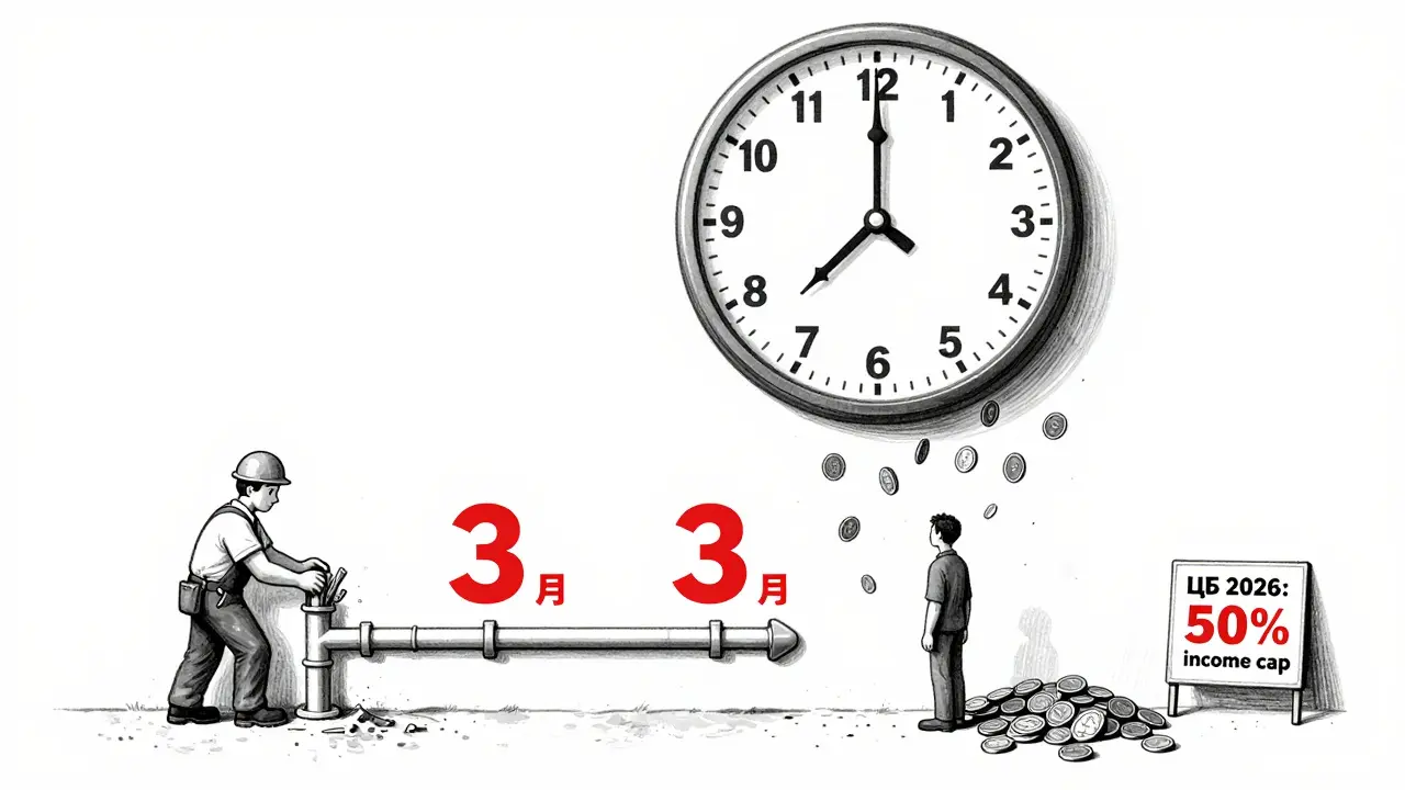 Ремонт завершается за три месяца, а проценты по кредиту продолжают падать десять лет — символ переплаты.