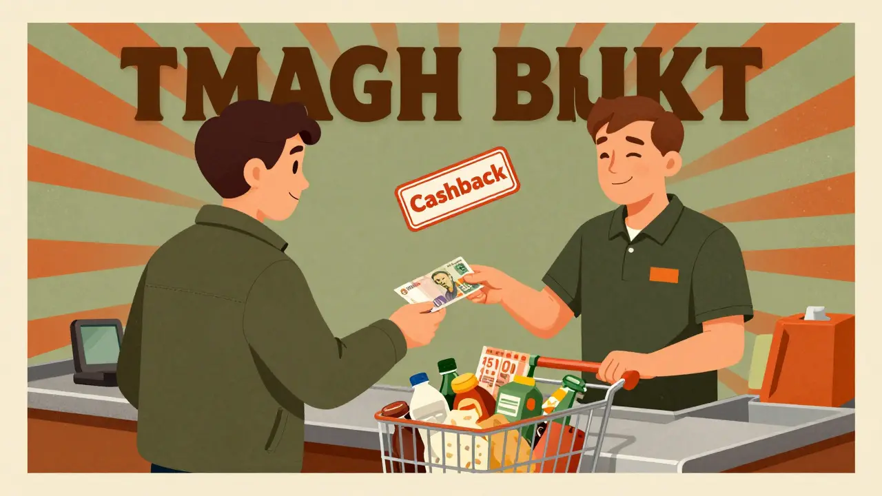 Покупатель получает наличные при оплате в магазине Магнит без комиссии.