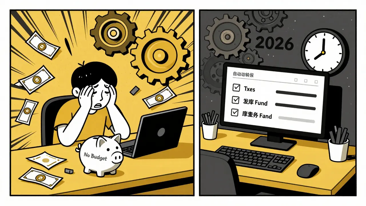 Сравнение хаотичного финансового беспорядка и упорядоченной системы автоматических переводов.