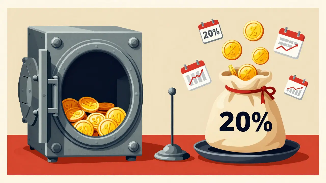 Баланс между основной суммой в замкнутом вкладе и гибкой частью для пополнений.