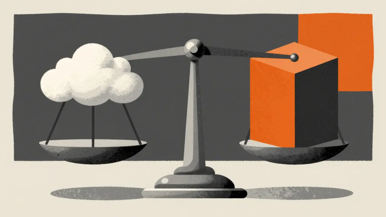 Символические весы, балансирующие финансовую подушку и крупную цель