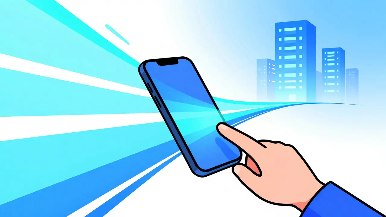 Смартфон с цифровым ключом к новой квартире